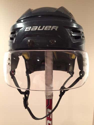 Bauer Re-Akt Hockey Helmet with Visor Navy Large