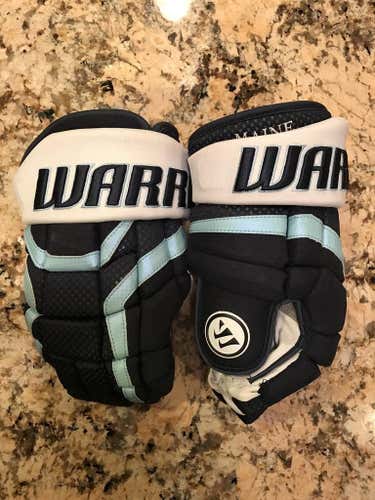 Brand New Pro Stock NCAA University of Maine Warrior Covert Hockey Gloves