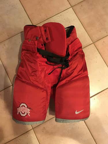 Pro Stock NCAA Ohio State OSU Nike Bauer Hockey Pants Small Used