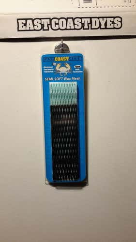 15mm ECM East Coast Dyes Semi Soft Wax Mesh - Black / Carolina Blue retail $27.99