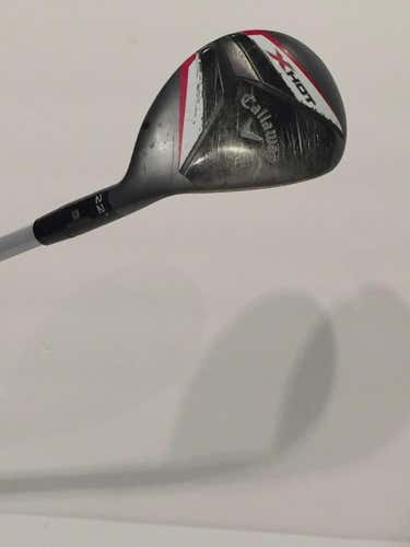 Callaway Xhot Hybrid 4 22 Degree RH + H-650 Stock Shaft R Flex + Winn W6 Grip