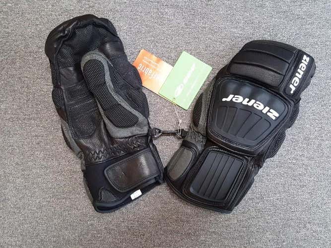NEW Ziener Armored Race Mittens Size 8