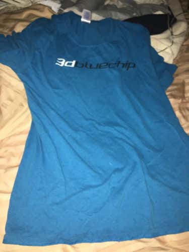 3D blue chip shirt