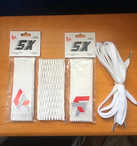 3x - Laxroom 5X Lacrosse Mesh, with Laxroom Shooters