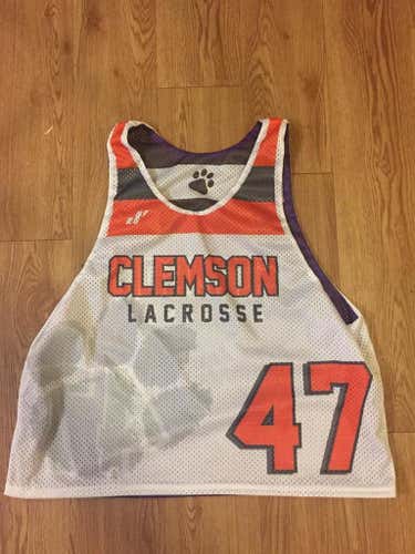 Clemson Mens Lacrosse Team Issued Practice Pinnie #47
