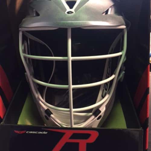 Brand new Cascade R Platinum with white pearl facemask, white chin, white strap