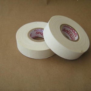 2 Rolls of White Cloth Hockey Stick Tape Pro Quality 1" X 25m