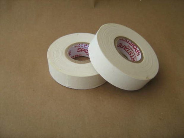 2 Rolls of White Cloth Hockey Stick Tape Pro Quality 1" X 25m