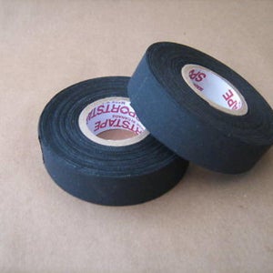 2 Rolls of Black Cloth Hockey Stick Tape Pro Quality 1" X 25m