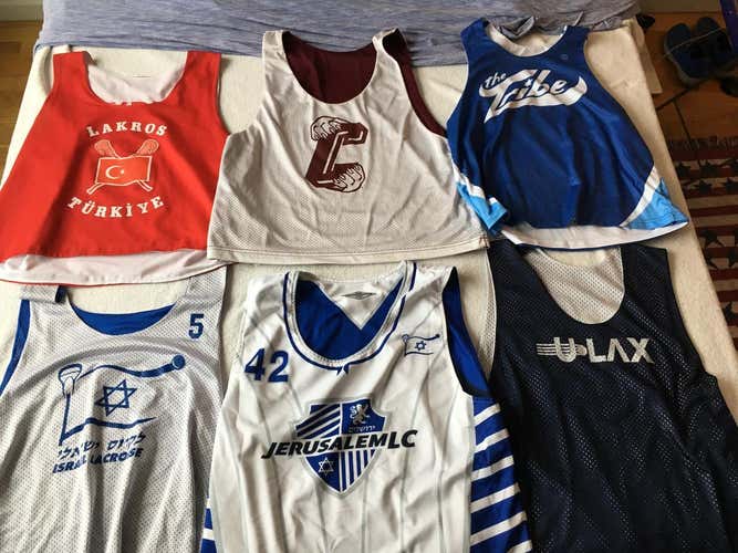6 Lacrosse Pinnies