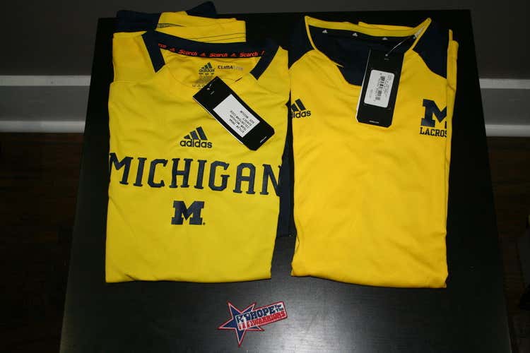 Brand New Michigan Lacrosse Shooting Shirt Package