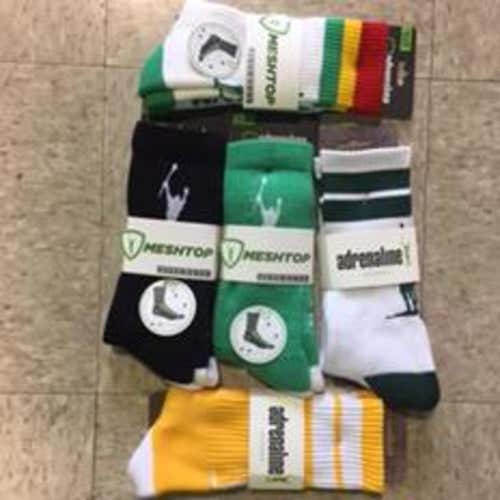package - 5 socks, triumph II medium, stx cell arm guard medium