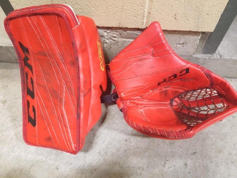 Brian Elliott CCM E-Flex 3 Pro Stock Goalie glove and blocker