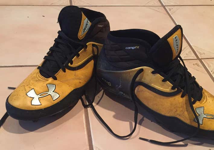 Yellow Under Armour Cleats