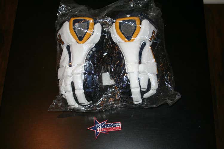 Brand New University of Michigan Maverik RX3 Gloves 13" - White, Maize and Blue