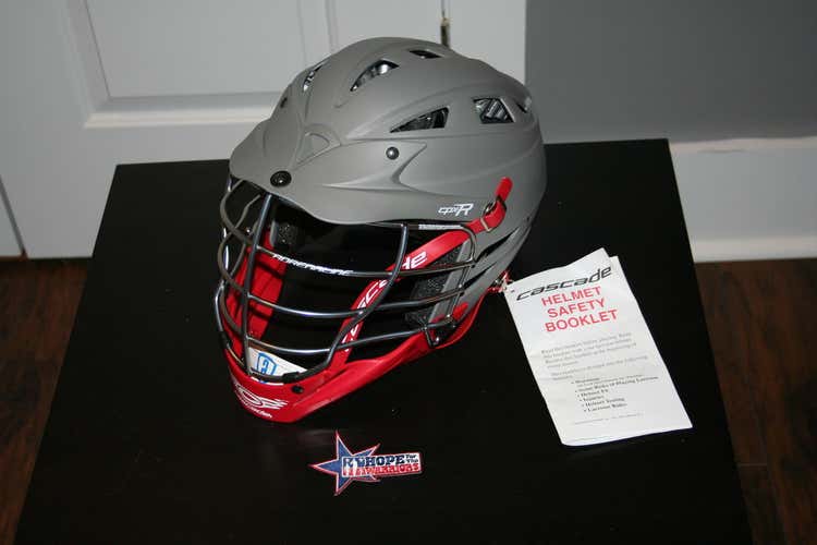 Adrenaline Matte Grey / Red Cascade CPX-R Helmet