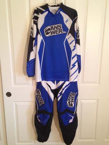 BUNDLE: ANSWER ‘Ion’ Motocross Ensemble … and LEATT ‘Adventure’ Neck Brace … offered at $70.00...