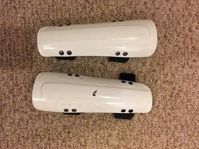 White Forearm Guards