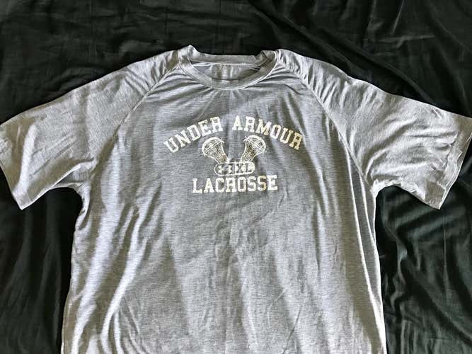 Under armour lacrosse shirt gray