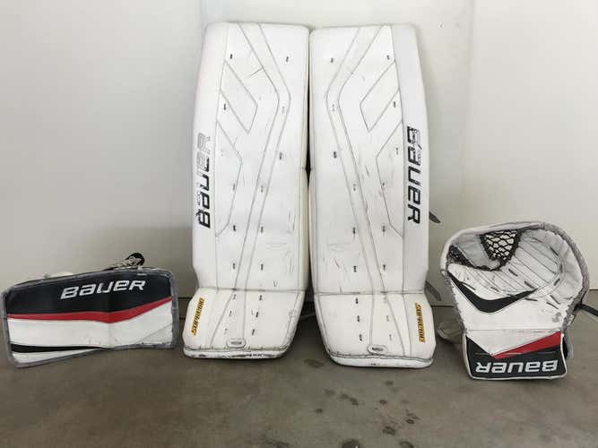 Bauer Supreme TotalOne NXG Pro Leg Pads 35+2 and Bauer Reactor 9000 Gloves