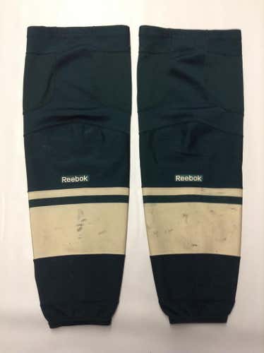 UVM REEBOK EDGE CUSTOM HOCKEY SOCKS XL SR UVM MINNESOTA NCAA USED
