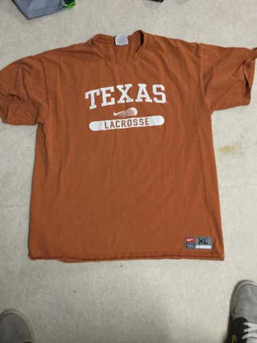 Nike University of Texas Lacrosse Tee. Size XL