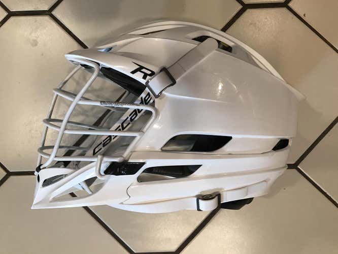 All White Cascade R Helmet