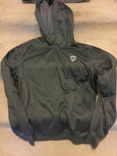 Adrenaline pull over hoody. Gray. Size large