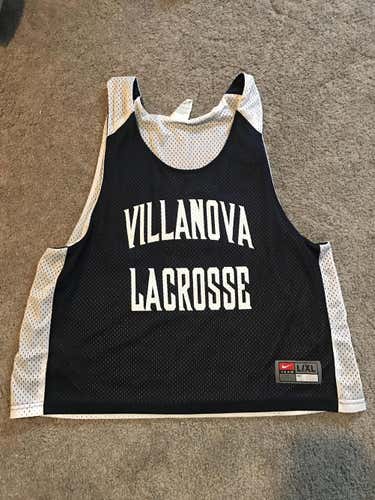 Used Nike Villanova Lacrosse #46 L/XL Practice Pinnie Reversible Rare Villanova