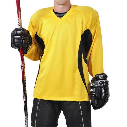 Firstar 2tone Hockey Jersey Sr. LG Yellow/Black