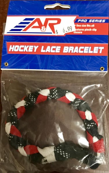AR Hockey Lace Bracelet Red/Black/White