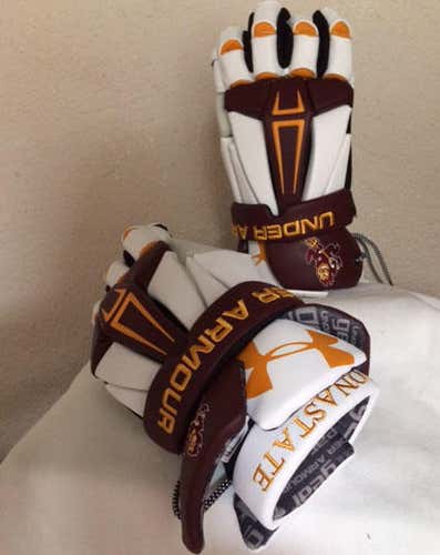 New -Custom Arizona State Under Armour Command Pro Gloves