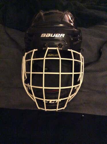 Bauer re-akt helmet with ccm cage