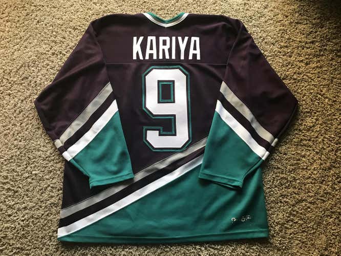Vintage XL CCM Mighty Ducks of Anaheim Paul Kariya jersey