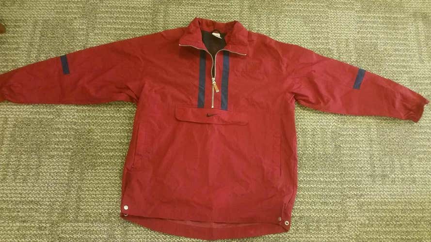 Vintage nike kangaroo pouch windbreaker 1/4 zip
