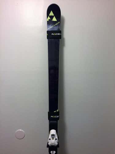 Fischer WC GS skis, 195cm, 35m radius, NEW+Prepped w/bindings