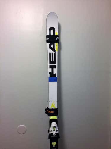 Head 195, 35m GS skis w/bindings, just ground/hotboxed