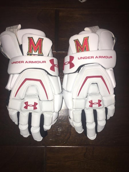 BRAND NEW 13" UNIVERSITY OF MARYLAND UNDER ARMOUR GLOVES