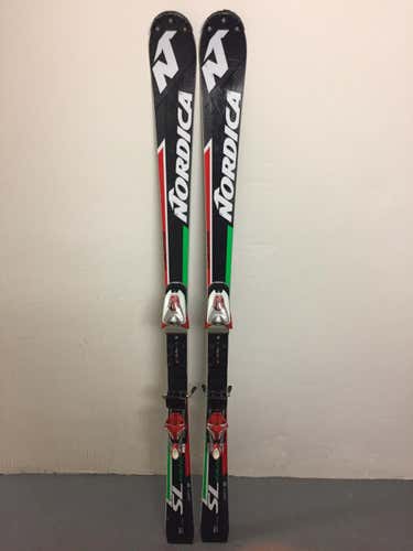 2016-17 Nordica WC Race Stock 165cm Slalom Skis (w/ bindings) WITH 125cm LEKI POLES