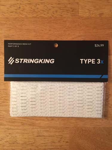 Brand New White StringKing 3x Mesh Semi- Hard (SIDEWALL+SHOOTING STRINGS INCLUDED)