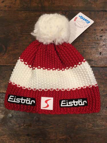 Eisbar Hat BRAND NEW red/white with PomPom