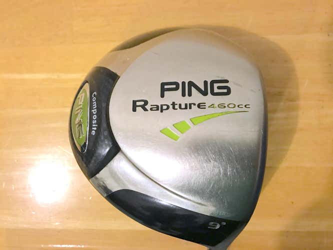 Ping Rapture 9° RH Driver w/ Ping TFC 100D Stiff Shaft