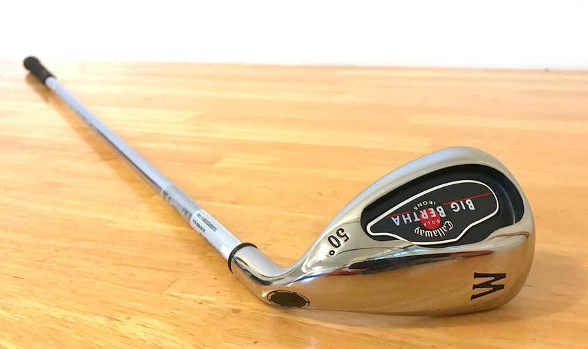 New Callaway Big Bertha 50° Loft Gap Wedge w/ Constant Weight Uniflex Steel Shaft