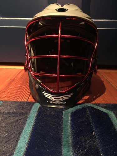 Matte grey cascade r with red cage