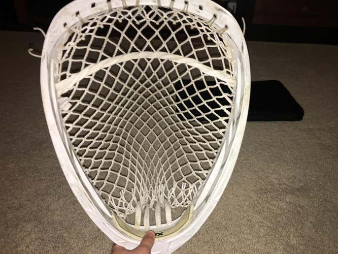 stx shield with grizzly mesh, has crack on the throat