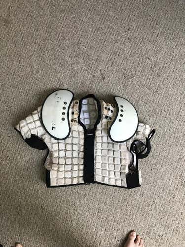 Farrell Senior White Shoulder Pads