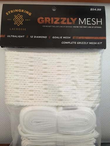 New String King 12 Diamond goalie mesh + complete mesh kit