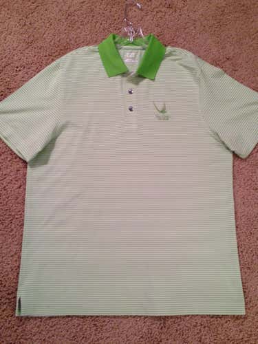 CUTTER & BUCK Striped Golf Polo, Size: Large  ++ Excellent Used Condition ++