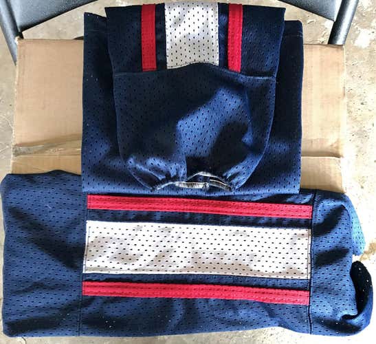 NEW mesh hockey socks Intermediate 28"  USA (Navy/White/Red)