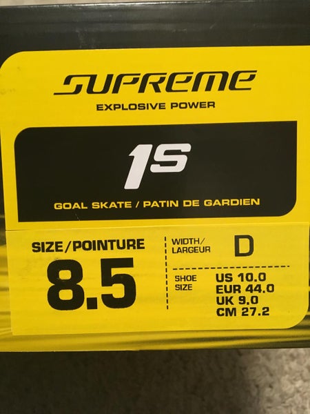 Bauer Supreme 1S Goalie Skates 8.5D